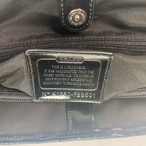 Coach Carryall Signature Stripe Drawstring Purse F28501 - Picture 8 of 15